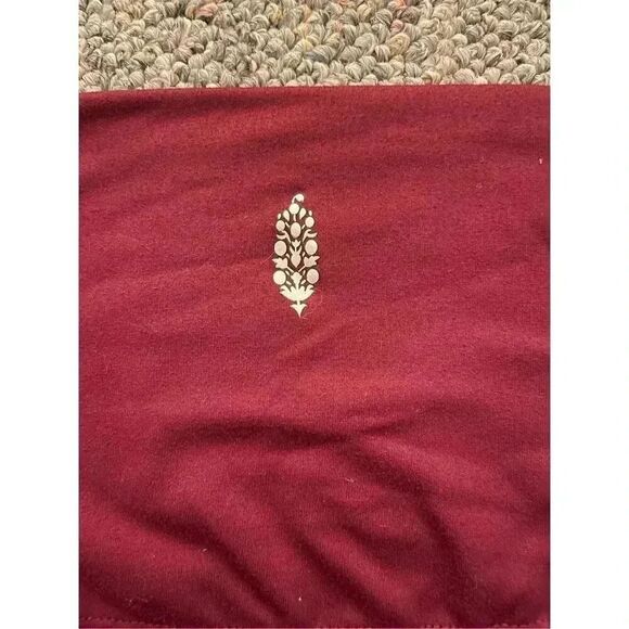 Free People Women's M Maroon‎ High-Waisted Jogger Pants w/ Pockets - Picture 3 of 8